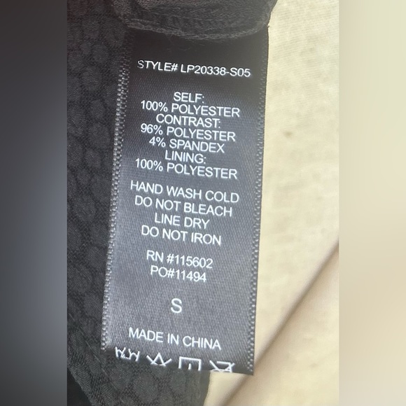 *VINTAGE* LUSH black romper … wrap mini skort size small - Picture 15 of 16